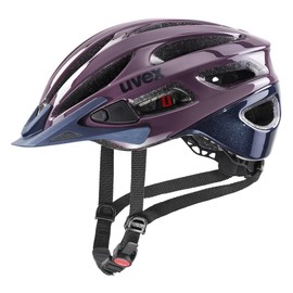 uvex true - Lightweight All-Round Helmet for Women - Individual Size Adjustment - Expandable with LED Light - Plum - Deep Space - 55-58 cm