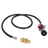 GasSaf 5FT 20 PSI Adjustable High Pressure Propane Regulator with