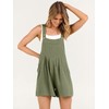 ANRABESS Women's Summer Casual Rompers Bib Short Overalls Loose Linen