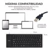 EGTMA 2 Piezas Mini Teclado Alambrico Flexible Usb Impermeable Pc