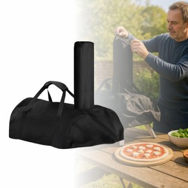 Multi-Fuel Outdoor Pizza Oven Cover for Ooni Karu 16-420D Heavy Duty Oxford BBQ Smoker Grill Protector with Secure Buckles & Handle, Windproof & Anti-Scratch, 1Pcs (Karu 16)