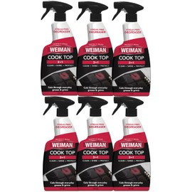 Weiman Ceramic & Glass Cooktop Cleaner Spray - 22 Ounce [6 Pack] - Daily Use Professional Home Kitchen Cooktop Cleaner and Polish Use On Induction Ceramic Gas Portable Electric