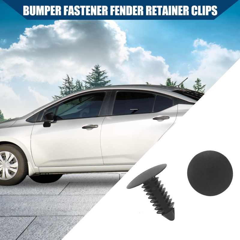 Hihaha 7.5mm Hole Retainer Clips Plastic Drive Rivets Mud Flaps