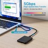 Conable Micro USB 3.0 to USB Splitter Cable 1FT, Micro-B