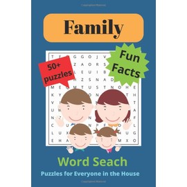 Family Word Search Puzzle Book: Puzzles & Surprising Facts for All Ages - Family bonding activity | Travel Size 6x9 50+ puzzles – Great Gift for Relaxation, Holidays | Easy to Read Print |