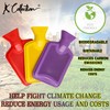 Pack of 3 Mini Hot Water Bottles - Natural Rubber