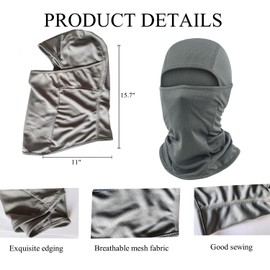 Balaclava Ski Mask for Men Women Breathable Shiesty Mask Full Face Cover UV Sun Protection Neck Gaiters Scarf for Motorcycle Fishing Cycling