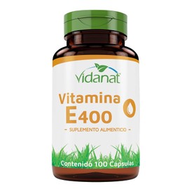 Vidanat Vitamina E 400 100 Cápsulas – Suplemento Alimenticio de Origen Natural