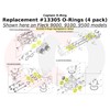 Captain O-Ring - Replacement #13305 O-Rings for Fleck/Rainsoft 2510, 5600,