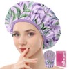 Years calm Gorro de ducha reutilizable e impermeable para mujer,