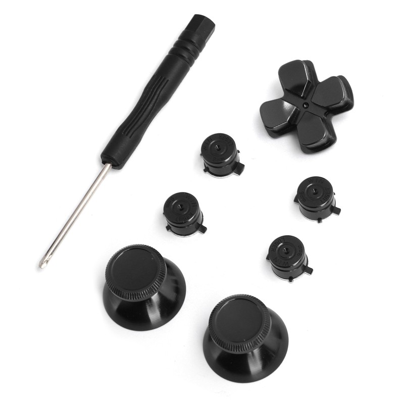 Game Controller Aluminum Alloy Buttons Thumb Stick Set Replacement Parts
