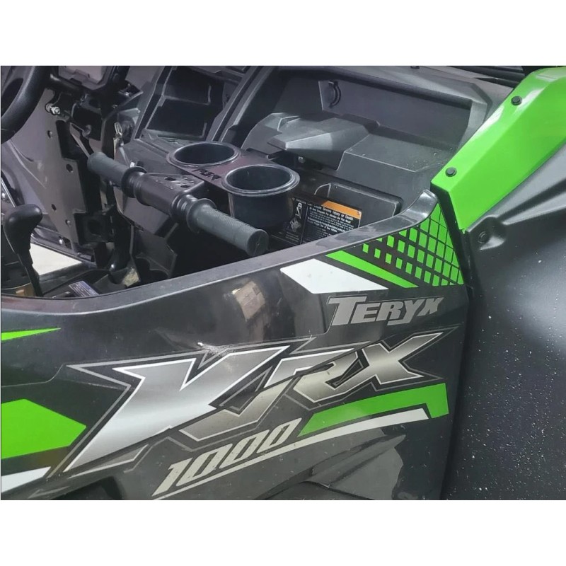 Kawasaki KAWASKI KRX GRAB HANDLE DRINK CUP HOLDER - Aluminum