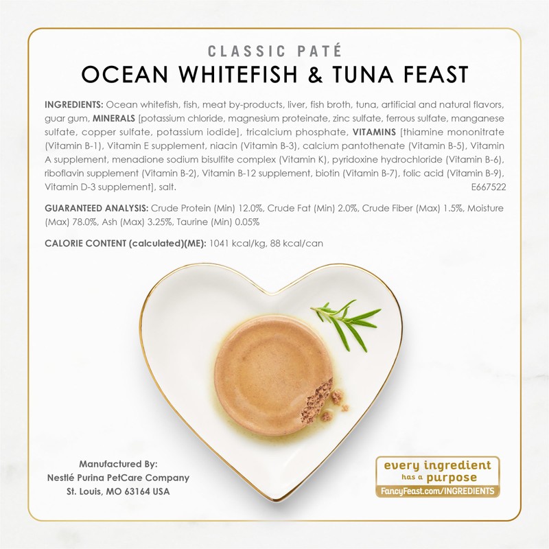Purina Fancy Feast Seafood Classic Pate Collection Grain Free Wet
