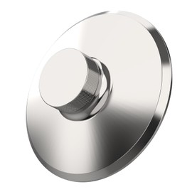 Preffair Record Weight Stabilizer, Aluminum Turntable LP Vinyl Disc Stabilizer with Protective Soft Pad Vibration Reducer for HiFi LP Record Player Vinyl Disc Accessories (Silver)