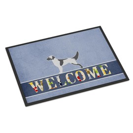 Caroline's Treasures BB5485JMAT English Setter Welcome Doormat 24x36 Front Door Mat Indoor Outdoor Rugs for Entryway, Non Slip Washable Low Pile, 24H X 36W