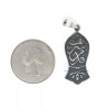 islamic jewelry Sterling Silver Prophet's Sandal Pendant Saying "Noble Foot"