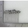 Faship Gorgeous Dark Blue CZ Crystal Floral Hair Comb