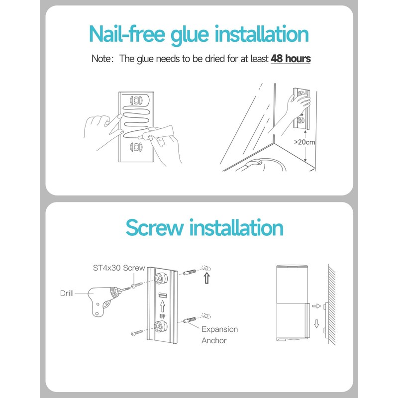 AIKE Automatic Soap Dispenser for Liquid, Wall Mounted for Kitchen