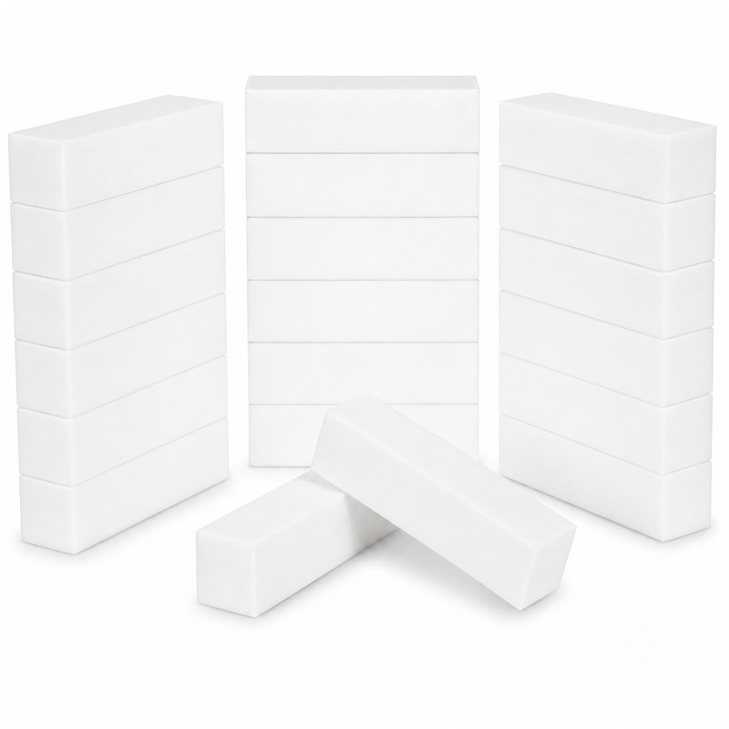 ForPro Super White Buffing Block, 240 Grit, Four-Sided Manicure &