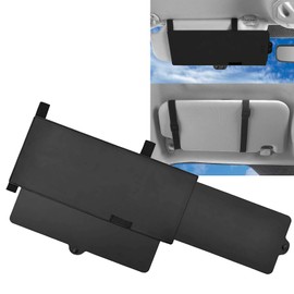 Anyhut 1 PC Car Sun Visor Extender, 12.2 In x 5.9 Anti-Glare Clip-On Installation, Retractable Car Visor Protection from Sunlight, Universal for Most Vehicles (Black)