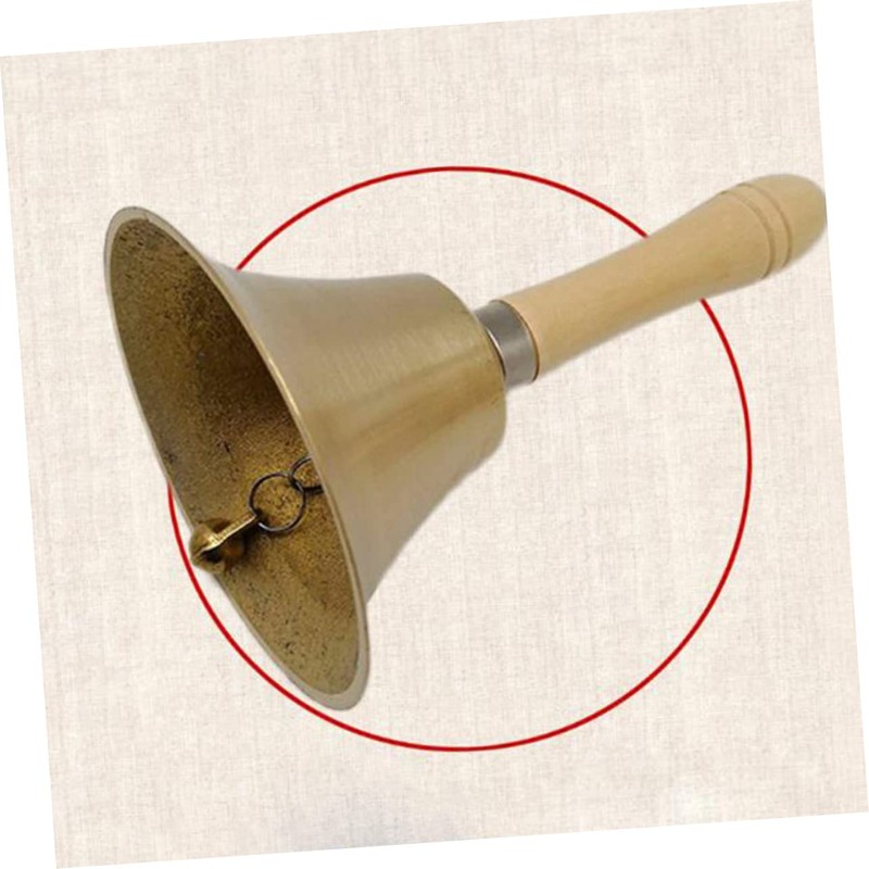 Ciieeo Ringing Hand Bell 6.5cm Diameter Made of Brass Christmas