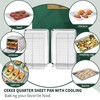 CEKEE Quarter Sheet Pan with Cooling Rack Set [2 Baking