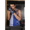 BURNLAB Gym Gloves Pro (Black and Blue, Small)
