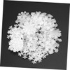Vaguelly Snowflake Wall Sticker Decals 200pcs Fluorescent Snowflake Decals Easy