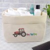 Large 'Sheep Following Tractor' Canvas Organiser/Storage Bag (OR00017317)