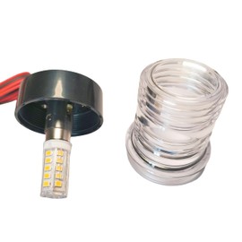 Generic Marine 360 Degree LED Anchor Light Nautical Light Ring Light, 12V Waterproof Navigation Light, suitable for boats and yachts (Light Color:White), YLlight3color