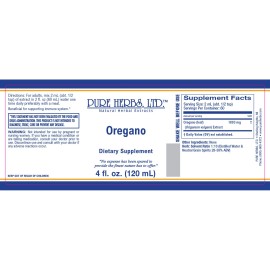 Pure Herbs: Oregano Extract - 4 oz.