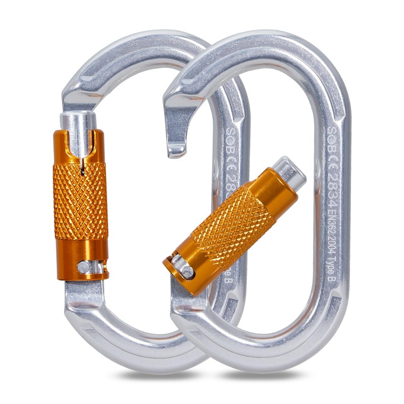 SOB Auto Locking Climbing Carabiner Clips 4Pack 22KN Heavy Duty