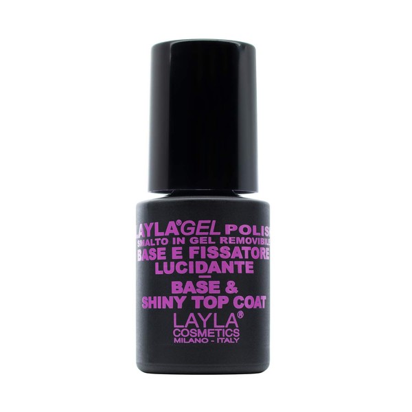 Layla Cosmetics 2-in-1 gel polish base and top coat, pack
