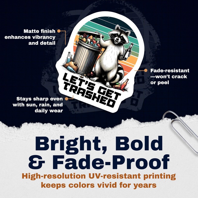 Trash Panda Magnets Magnet - 2 Pack - 5 Inches