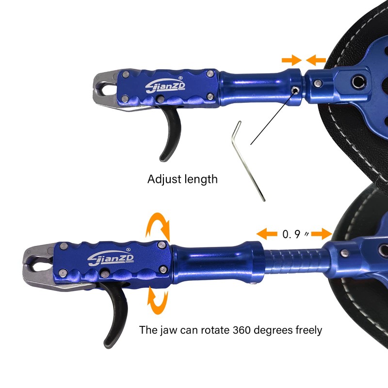 xxiaojun Adjustable Wristband Release, Index Finger Release, Composite Bow, 360