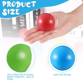 Civaner Plastic Balls Multi Colored Replacement Toy Balls Crush Proof Bulldozer Balls Soft Plastic Air Filled Ocean Balls for Toddlers 1.75 Inch Balls Toys (6 Pieces)