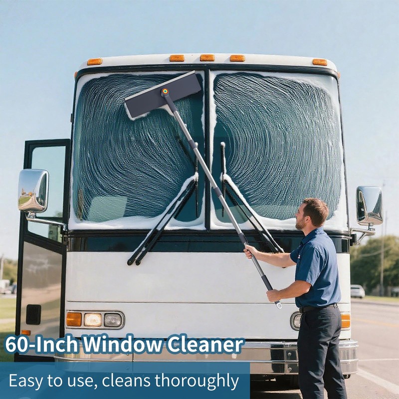 3 in 1 Window Squeegee for Home, Window Cleaning Kit