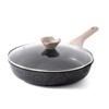 Kordisen Frying Pans Nonstick with Lid, 12.5 Inch Large Skillet