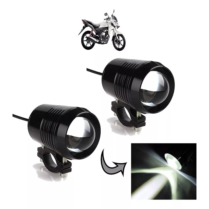 Corp.Res Electronics Faro U2 Moto 1500lm Alta Baja Estrobo Lupa