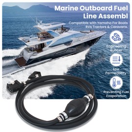 Outboard Fuel Line 5/16 inch Marine Fuel Line Assembly 7 Foot Boat Outboard Motor Fuel Line Compatible With Yamaha Outboard Fuel Line