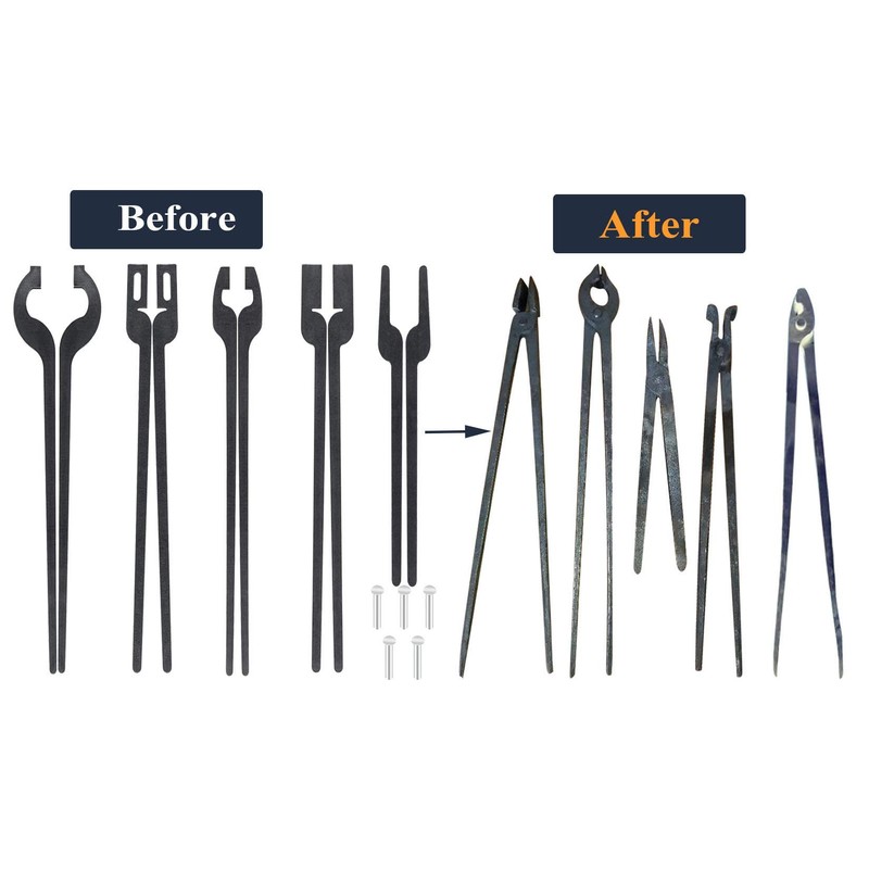 Alvade DIY Rapid Tongs Bundle Set 5 Type of Tong
