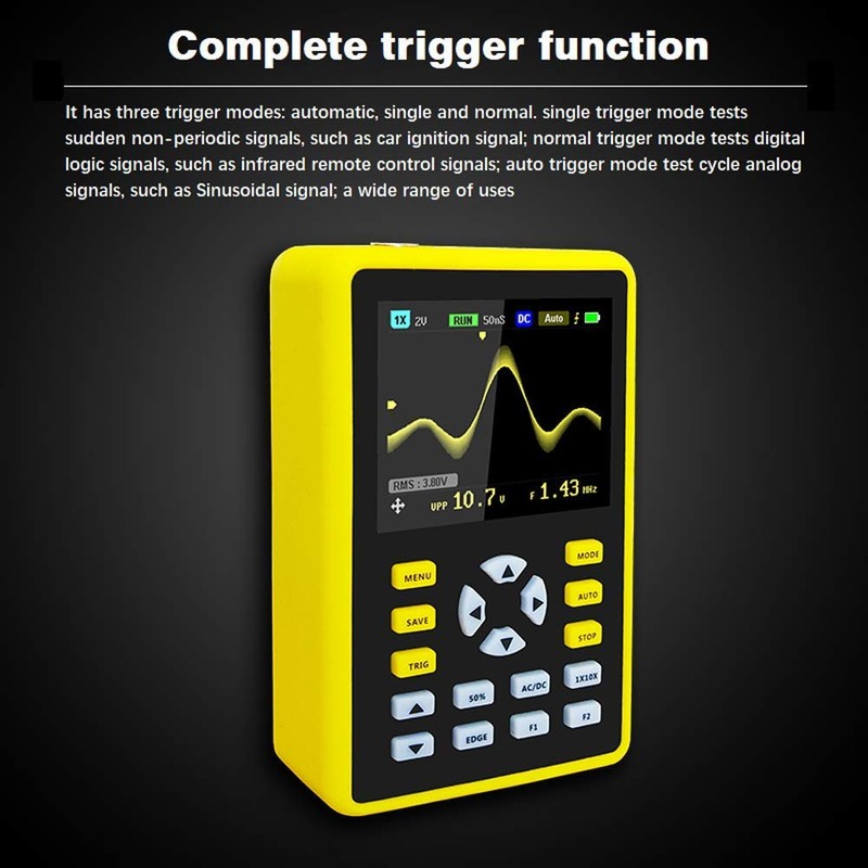 DollaTek Mini Digital Oscilloscope, Portable 2.4" LCD Screen with 100MHz