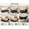 304 Stainless Steel Dish Drying Rack with 360° Rotating Drain