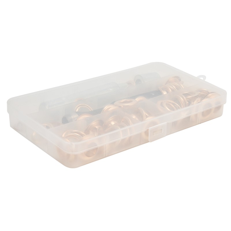 50Pcs Brass Grommet Eyelets Set Sewing Setting Kit with 3