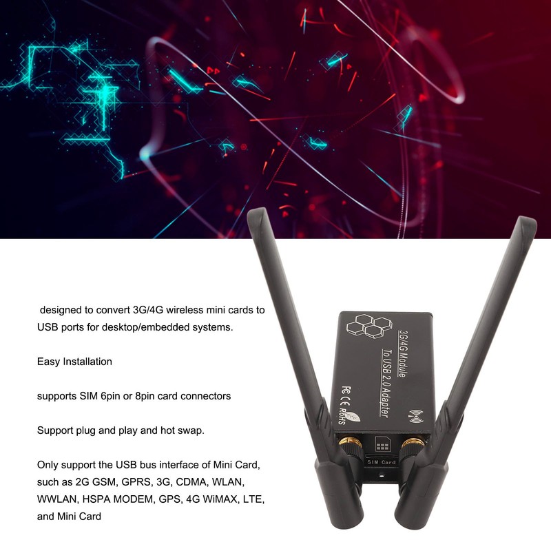 Mini PCIe to Type C Adapter Plug and Play Hot