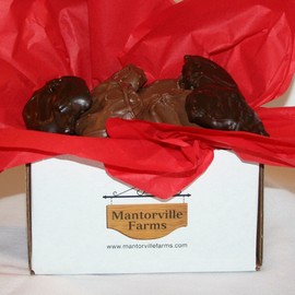 Pecan Caramel Clusters - Mix of Dark & Milk Chocolate (No-Melt Guarantee) (One Pound)
