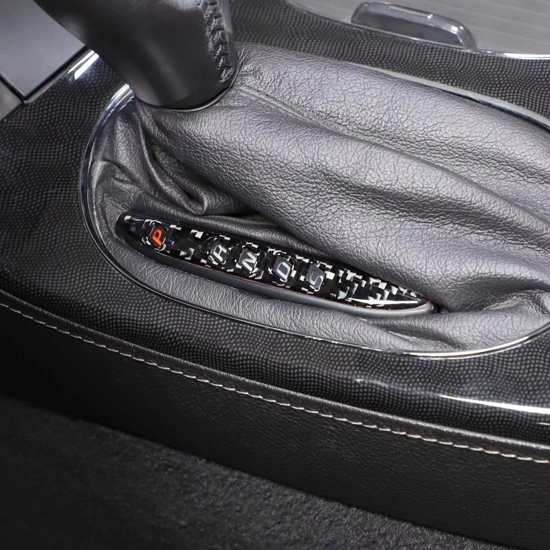 autopart2021 Carbon Fiber Gear Shift Panel Sticker Trim For Corvette