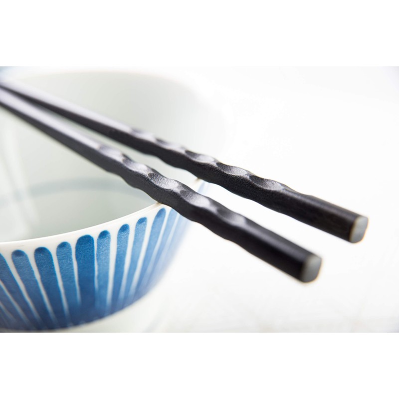 Reusable Luxury Japanese Style Chopsticks 5 Pair Set Dishwasher Safe