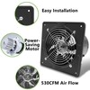 POWERENG 8 Inch Exhaust Fan,530CFM Kitchen Exhaust Fan with Speed