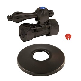 Kingston Brass CC44155K Vintage Straight Stop Valve, Oil Rubbed Bronze